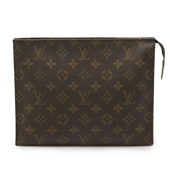 LOUIS VUITTON Brown Monogram Pouch - Picture 1 of 9